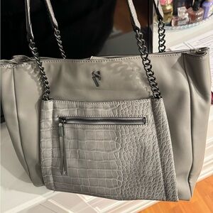 women’s grey purse